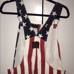 Chubbies American Flag Overalls